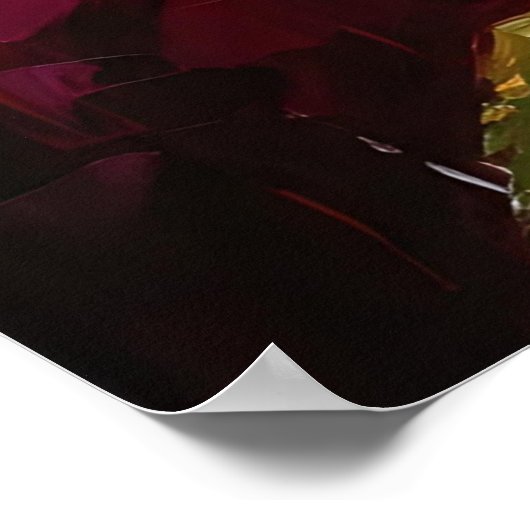 Ethereal Sunset Sunflower Expressionist ポスター (角)