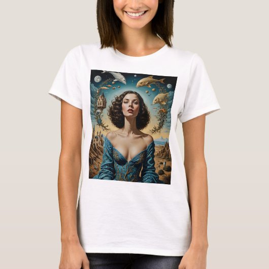 Ethereal SurrealファンタジーアートTシャツ Tシャツ (正面)