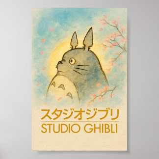 Ethereal Totoro Blossom ポスター