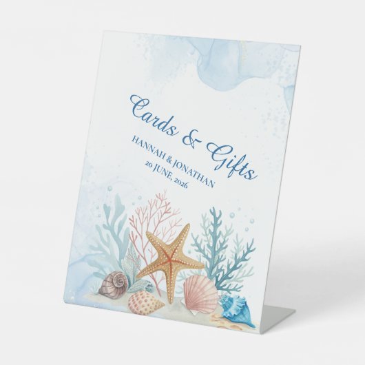 Ethereal Under the Sea Coastal Wedding  台座サイン (正面)