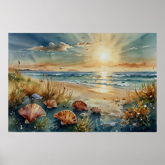 Ethereal Underwater Scene ポスター (正面)