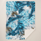 Ethereal Velocity: Geometric Cloud & Arrow Fusion シェルパブランケット (正面)