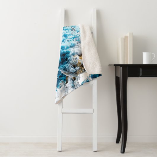 Ethereal Velocity: Geometric Cloud & Arrow Fusion シェルパブランケット (インサイチュ)