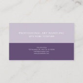 Ethereal Violet Gold Grass Winter Landscape Serene 名刺 (裏面)