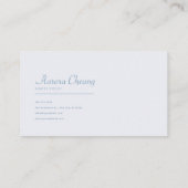 Ethereal Violet Lake Gold Frame Serene Landscape 名刺 (裏面)