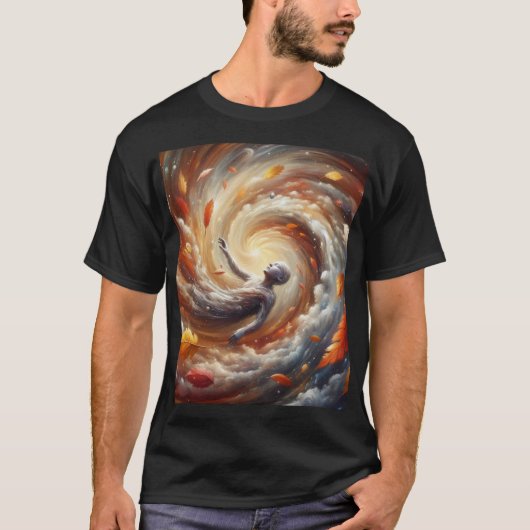 Ethereal Vortex：神秘的な旅 Tシャツ (正面)