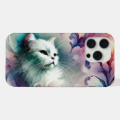 Ethereal Water Color Cat iPhoneケース (裏面横)
