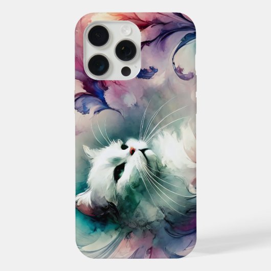 Ethereal Water Color Cat iPhoneケース (裏面)