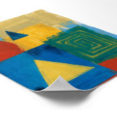 Ethereal Watercolor Fine Art Print - Abstract / Fl ポスター (角)