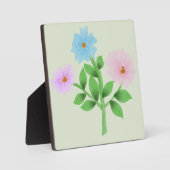 Ethereal Watercolor Wildflower Bouquet - Pastel Fl フォトプラーク (正面)