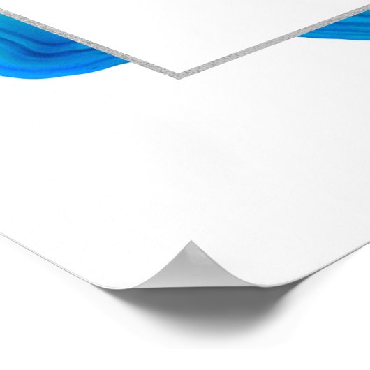 Ethereal Waveビーチ結婚アイランドの座席表M ポスター (角)