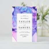 Ethereal Wave保存日付招待状小V03 招待状 (スタンド正面)