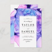 Ethereal Wave保存日付招待状小V03 招待状 (正面/裏面)