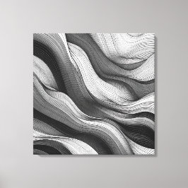 Ethereal Waves:光と影のダンス キャンバスプリント
