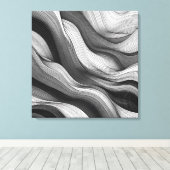 Ethereal Waves：光と影のダンス キャンバスプリント (インサイチュ (ウッドフロア))