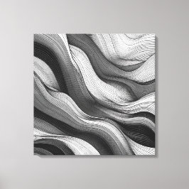 Ethereal Waves：光と影のダンス キャンバスプリント