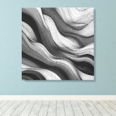 Ethereal Waves：光と影のダンス キャンバスプリント (インサイチュ (ウッドフロア))