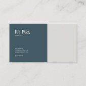 Ethereal White Rose Floral and Full Moon Night  名刺 (裏面)