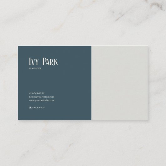 Ethereal White Rose Floral and Full Moon Night  名刺 (裏面)