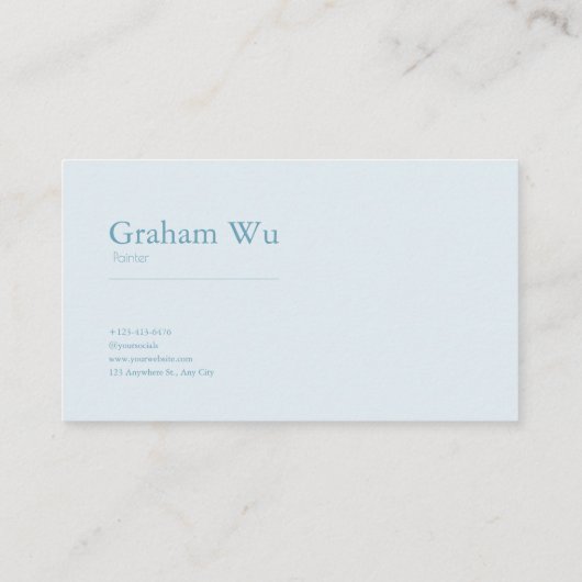 Ethereal White Rose Floral and Misty Pine Forest 名刺 (裏面)