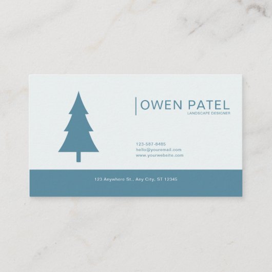 Ethereal White Rose Pine Forest Winter Gold Frame 名刺 (裏面)