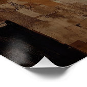 Ethereal Winged Angel Painting in Earth Tones ポスター (コーナー)