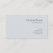 Ethereal Winter Floral Burgundy Rose and Icy Gray 名刺 (裏面)