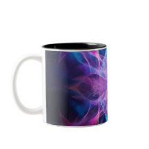 Ethereal Wisps：ブルー&モーヴクリアンアート