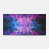 Ethereal Wisps:ブルー&モーヴクリアンアート デスクマット (正面)