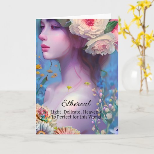 Ethereal Women, Spirit Guide, Angel, Fairy カード (黄色い花)