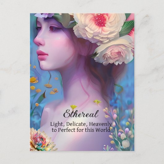 Ethereal Women, Spirit Guide, Angel, Fairy ポストカード (正面)