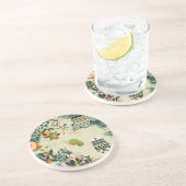 Ethereales Orangenmuster mit Zen-Tempeln コースター (側面)