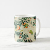 Ethereales Orangenmuster mit Zen-Tempeln コーヒーマグカップ (正面右)