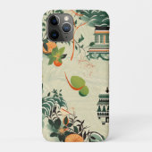 Ethereales Orangenmuster mit Zen-Tempeln Case-Mate iPhoneケース (裏)