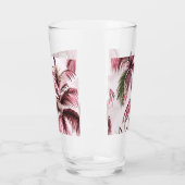 Ethereales Rosé-Palmenmuster タンブラーグラス (左)