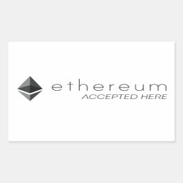 Ethereumが長方形のシールを受け付けた 長方形シール