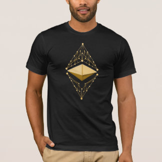 Ethereumのクラシックな金ゴールド(文字無し) Tシャツ