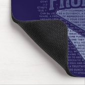 Ethereumのフロンティアのグランジな濃紺のマウスパッド マウスパッド (コーナー)