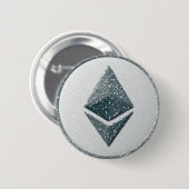 Ethereumのロゴ 缶バッジ (正面&裏面)