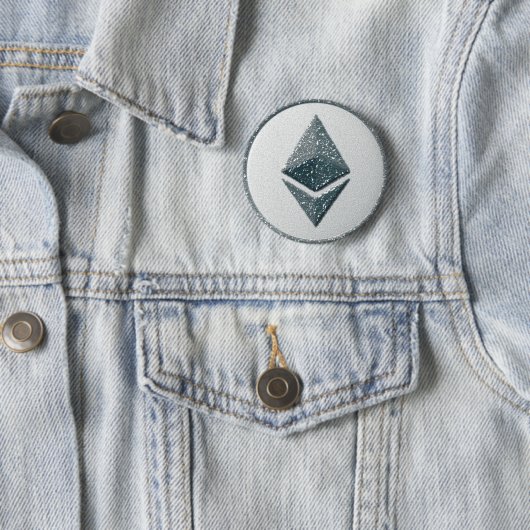 Ethereumのロゴ 缶バッジ (インサイチュ)