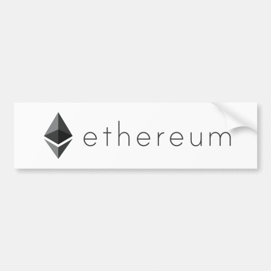 Ethereumの景色 バンパーステッカー (正面)