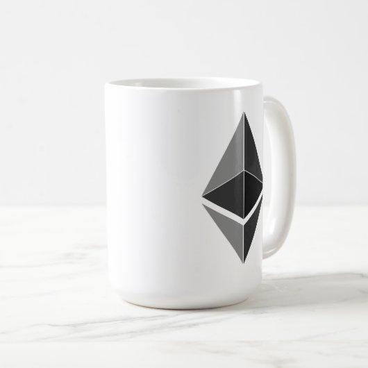 Ethereumの硬貨 コーヒーマグカップ (正面右)