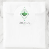 EthereumクラシックステッカーRound Light ラウンドシール (バッグ)