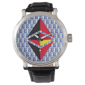 ETHEREUMクラシック暗号通貨Tシャツ 腕時計