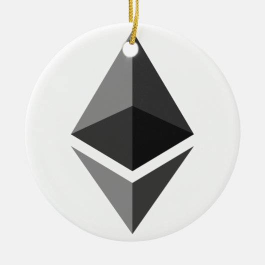 Ethereumクリスマスオーナメント セラミックオーナメント (正面)