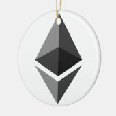 Ethereumクリスマスオーナメント セラミックオーナメント (左)