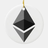Ethereumクリスマスオーナメント セラミックオーナメント (裏面)