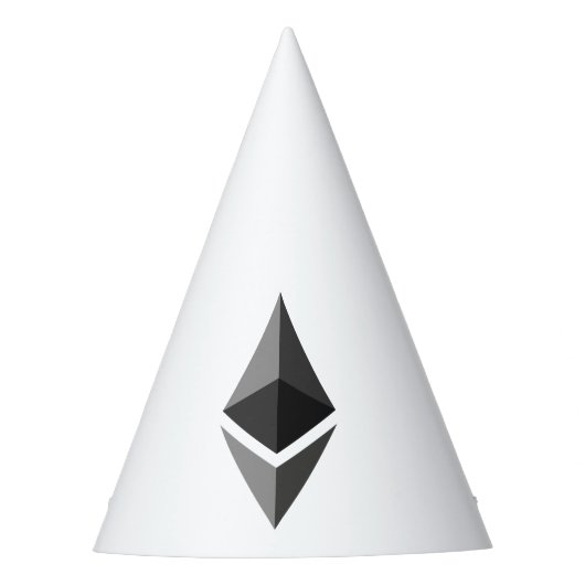Ethereumグレーアイコンパーティー帽子 パーティーハット (正面)