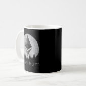 Ethereumコイン月のロゴ暗号トークンhodl ETH Cryp コーヒーマグカップ (正面左)