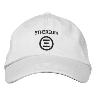 Ethereumシンボルパーソナライズされた調節可能な帽子 刺繍入りキャップ